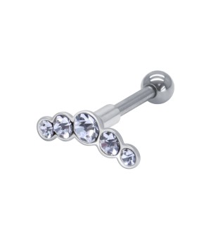Helix Ear Piercing with Titanium Bar TIP-636-TI